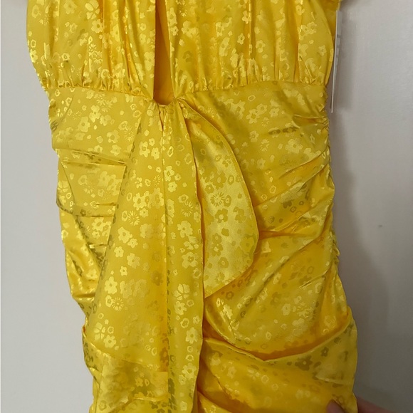 For Love And Lemons Yellow Mini Dress - Picture 6 of 7